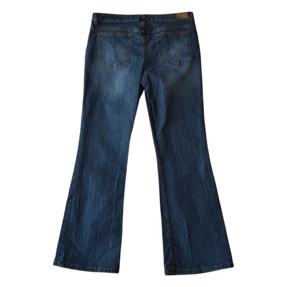 Vintage Y2K Mossimo Dark Wash Mid Rise Bootcut Jeans Size 13 Juniors - Picture 5 of 7